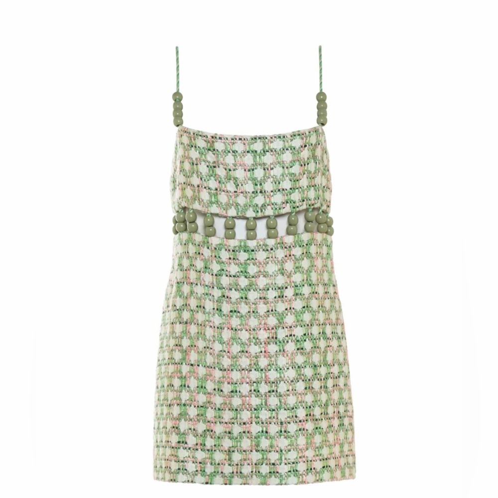Alexis Thea Mini Dress in Mint Waves